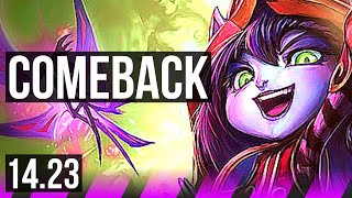 LULU & Jinx vs CHO'GATH & Caitlyn (SUP) | Comeback, 72% winrate | KR Master | 14.23