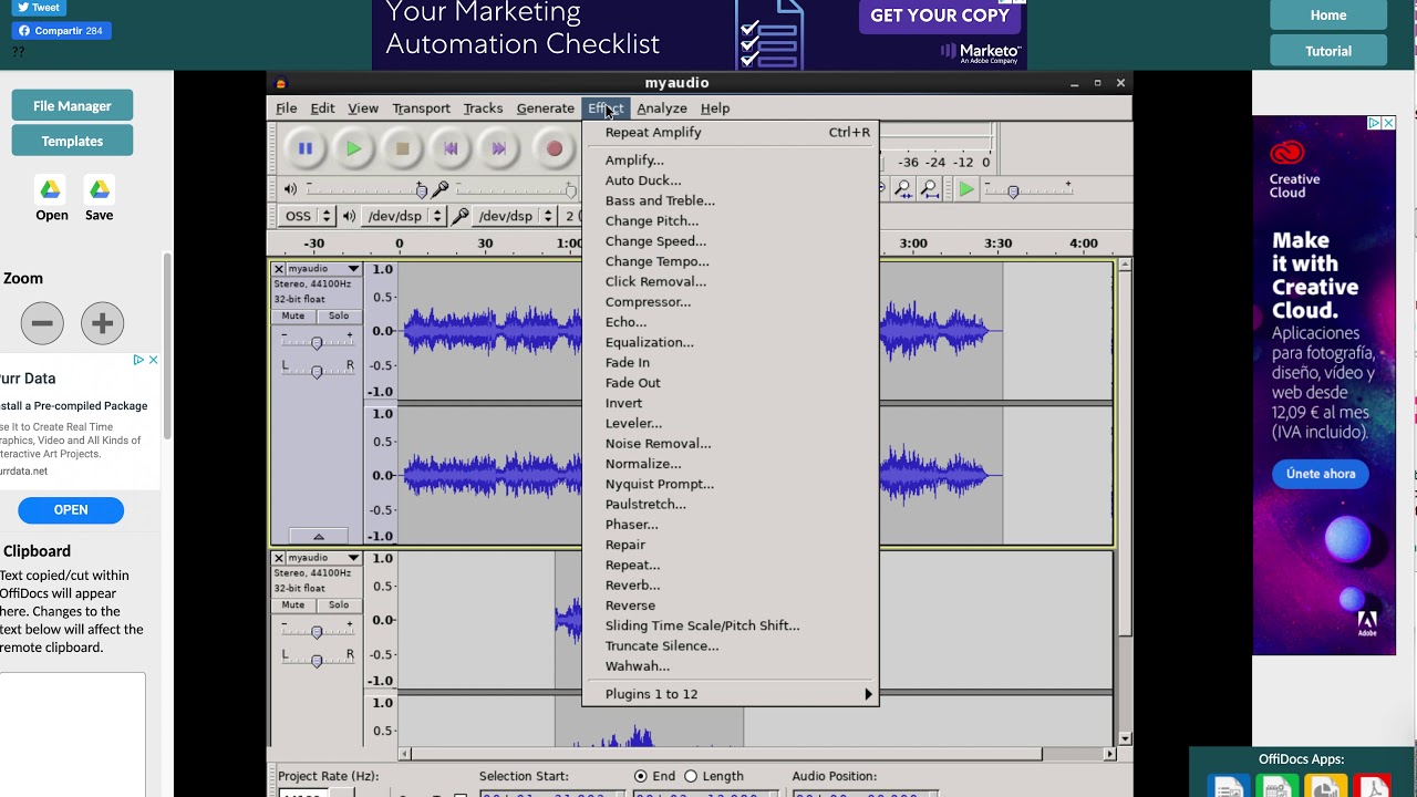 Audacity Audio Editor Online - YouTube