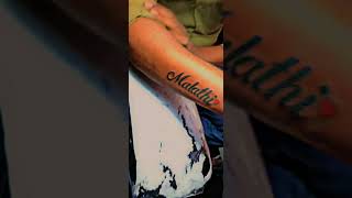 Name Malathi Heart Tattoo Design  | Malathi Name Tattoo #shortstattoo #youtubeshorts