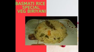 Basmati Rice Special  Veg Biriyani - ಬಾಸ್ಮತಿ ಅಕ್ಕಿ ವಿಶೇಷ ಬಿರಿಯಾನಿ- By ! gkdabba