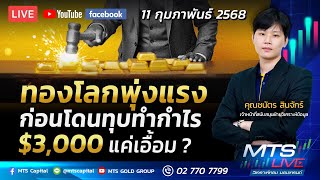 ทองโลกพุ่งแรง ก่อนโดนทุบทำกำไร $3,000 แค่เอื้อม ? | MTS LIVE