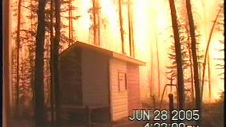 Using sprinklers and gel for structure protection from wildfire: Video # 5