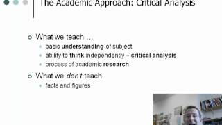 Critical Analysis - Part 1