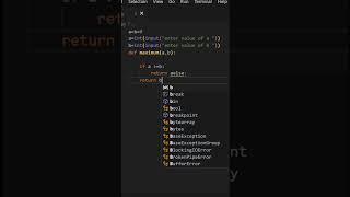 Find Maximum of two Numbers using Python Tutorial #coding #shorts