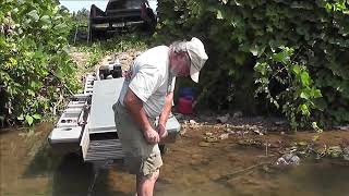 Dredging in the Second Broad River near Vain Mt. North Carolina