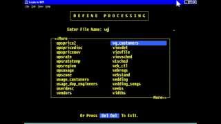 FilePro - Chapter 5 - Define Processing Quickstart, rcabe