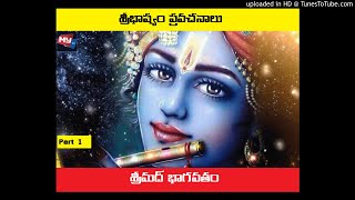 శ్రీమద్ భాగవతం || Srimad Bhagavatham by Brahmasri Sribhashyam || Part 1