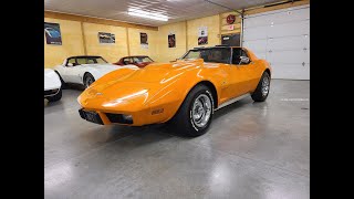 1977 Orange Corvette Big Block Hot Rod For Sale