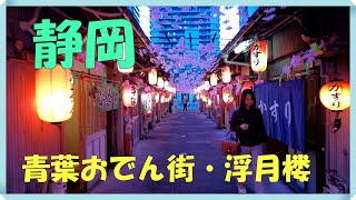 静岡旅行　静岡のおでんは別格です　青葉おでん街で静岡おでん、浮月楼でカフェタイム、駿府城公園を散歩