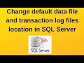 4. SQL Server DBA: Change default data and transaction log files location in SQL Server