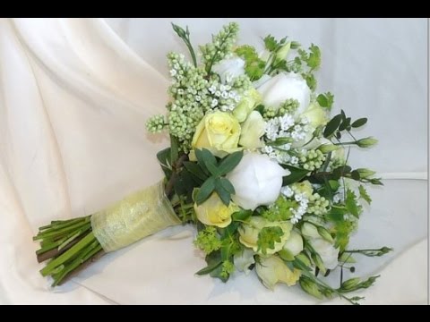 Simple Hand Tied Wedding Bouquets - YouTube