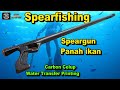 speargun panah ikan ‼️ spearfishing ‼️ carbon celup / water transfer printing