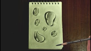 How to Draw 3D Water Drops that Look So Real