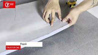 27mm foam cutting by digital cutting machine