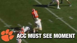 Clemson's Ajou Ajou's Sensational 35-Yard Touchdown Reception | ACC Must See Moment