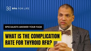 What is the complication rate for thyroid RFA?