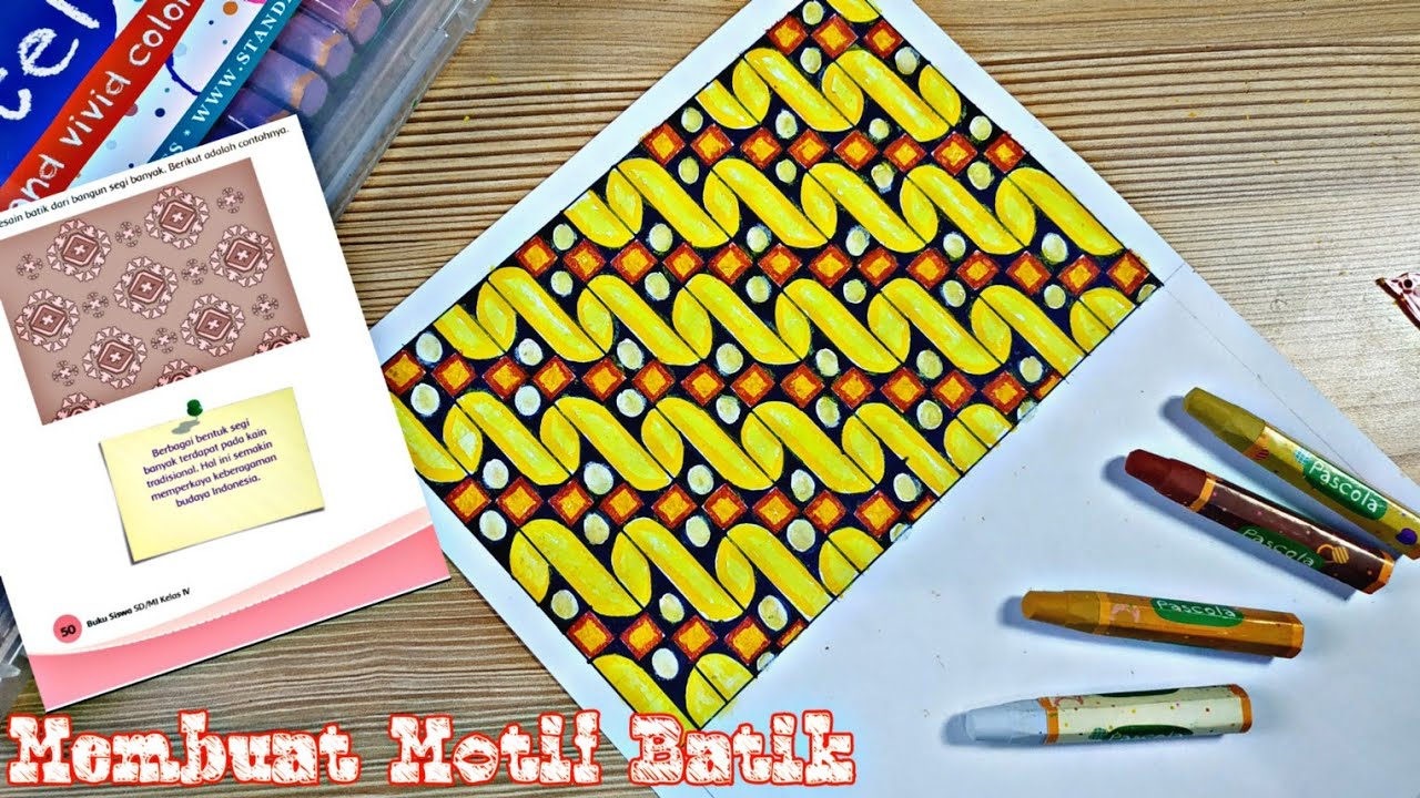 Tutorial Membuat Motif Batik Dari Bentuk Segi Banyak Tugas Sbdp