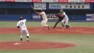 20161022　明治大学　VS　立教大学　11　DeNAドラフト（佐野恵太）