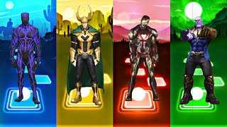 Tiles Hop EDM Rush - Blackpanther vs Loki vs Ironman vs Thanos