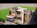 3d house design 45x65 feet 2935 sq.ft 14x20 meter 325 gaj 4 bhk al rehman architects