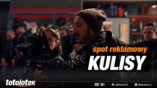 Kulisy nagrywania spotu reklamowego Totolotka