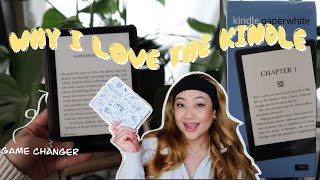 Why I love the KINDLE Paperwhite 📖🌿review, unboxing (semi), free books, tips + cute accessories!