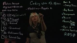Questions in CPT: Modifiers? : Coding with Ms. Melanie on 1-22-19