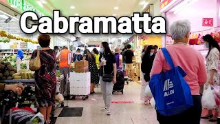 Walking SYDNEY CABRAMATTA Shopping Town On A Busy Saturday Morning