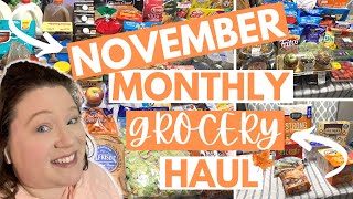 SUPER MEGA **$900** NOVEMBER STOCK UP GROCERY HAUL! 😱 | Once-a-Month Grocery Shopping. #groceryhaul