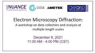 Electron Microscopy Diffraction Workshop: Part 2
