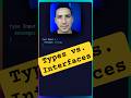 Types vs. Interfaces in TypeScript #typescript #typescripttutorial #coding #programming