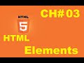 HTML ELEMENTS - HTML TUTORIAL - w3Schools - Chapter-03 ENGLISH
