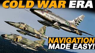 The BASICS of Navigating in a DCS Cold War Era jet! | DCS Mission Editor & in Cockpit Tutorial!