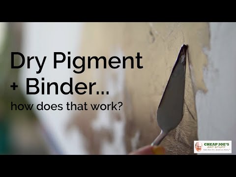 What is the binder for oil paint?