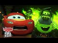 Ghost Cars Chase Lightning McQueen in Cars on the Road | Pixar Cars | @disneyjr