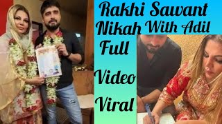 Rakhi Sawant and Adil Nikah Full video #viralvideo