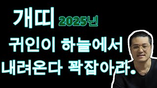 2025년 개띠 귀인 이 하늘에서 내려온다 꽉 잡아라.