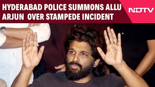 Allu Arjun News Today | Allu Arjun Summoned By Hyderabad Police For Questioning In Stampede Case