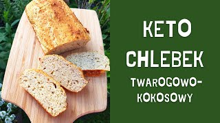 Szybki keto chlebek twarogowo-kokosowy bez babki jajowatej