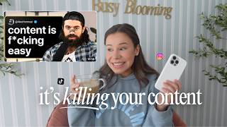 Content creation "tips" are brainwashing you into thinking you don't know what you're doing