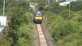 68002 and 68006 on the rusty Seaton-on-Tees branch