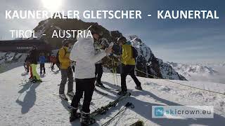 Kaunertaler Gletscher Austria / ski run 4 - Karlesjoch, from top to bottom