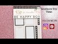 Teresa Collins + The Happy Planner Be Happy Box Sticker book Flip-Through