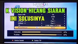 solusi‼️Kvision Hilang siaran di parabola Telkom 4 || Frekuensi Telkom 4 kvision