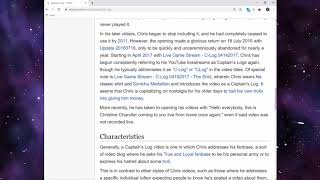 Chris Chan's Captain's Log CWCki Discussions