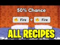 ALL FUSING RECIPES In Roblox AURA CRAFT!