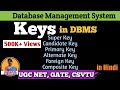 Keys in DBMS | Super Key| Candidate Key| Primary Key| Foreign Key |DBMS Lect 14| Shanu Kuttan |Hindi