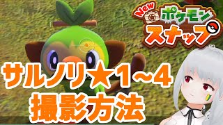 Newポケモンスナップ攻略 サルノリ ☆1/☆2/☆3/☆4 撮影方法解説！