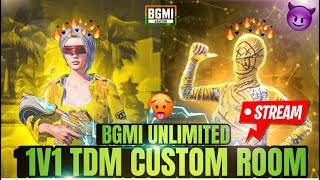 BGMI LIVE 1v1 TDM | live room TDM | live TDM | BGMI TDM FREE ROOM