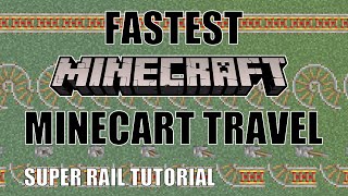 Minecraft Fastest Rail System | How to build a Fast Rail System \ Check Description